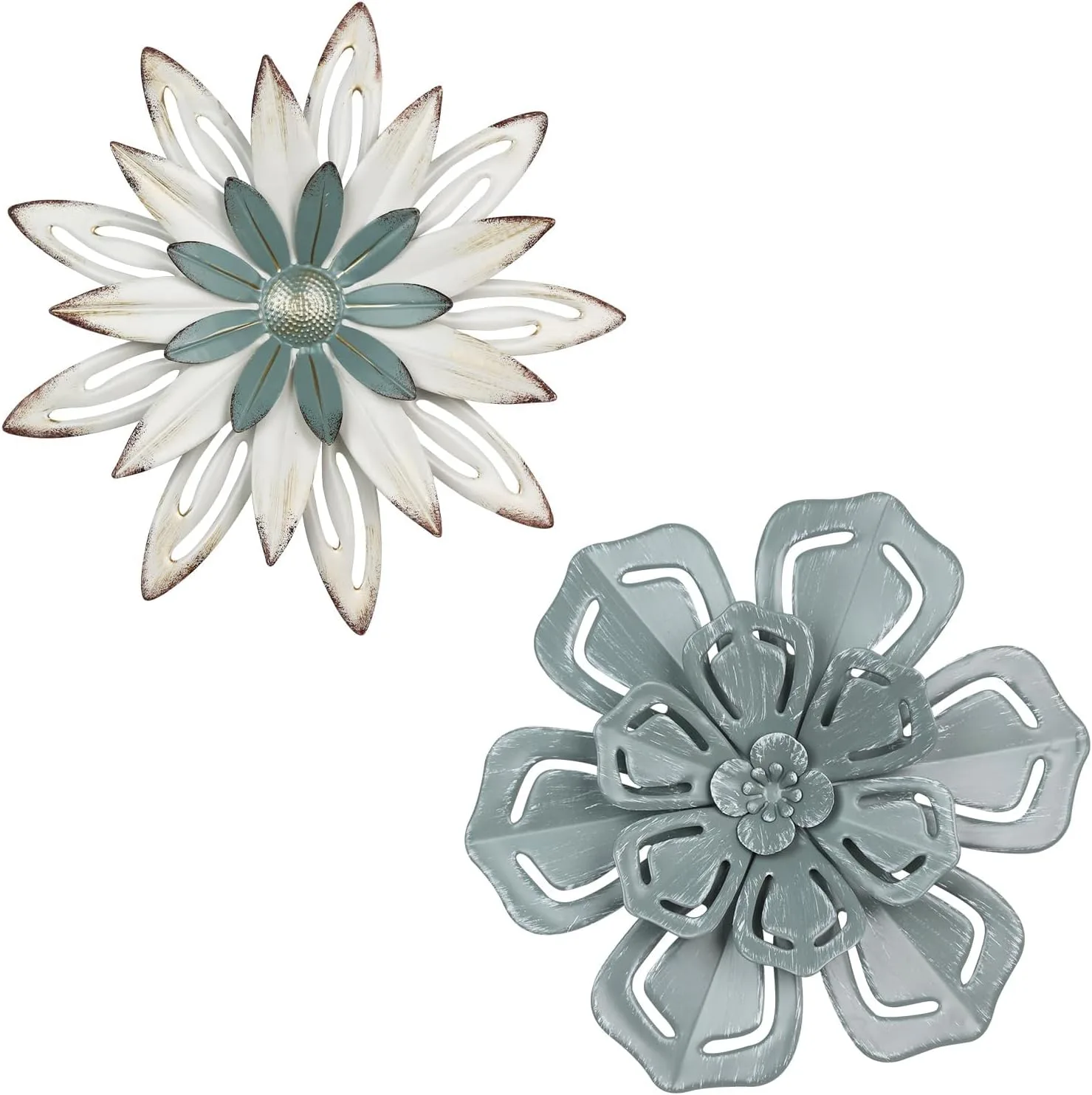 hogardeck Metal Flower Wall Decor (2 Pieces)