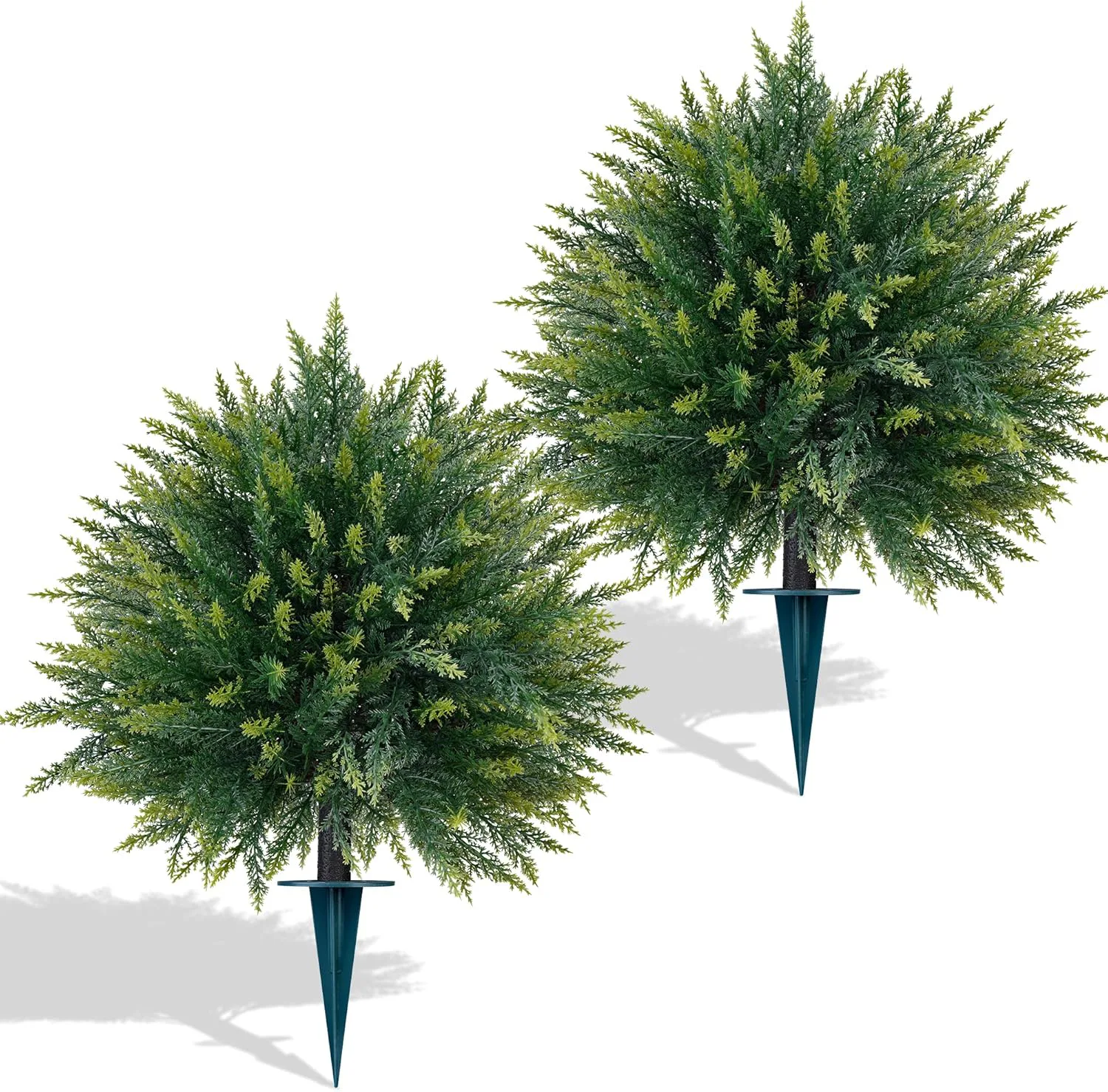 Yangrass Faux Cedar Ball Trees (2-Pack)