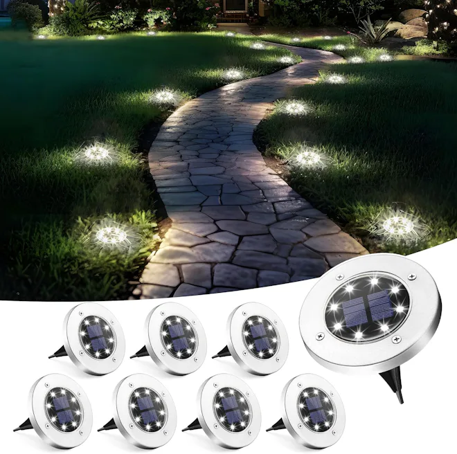 SOLPEX Solar Ground Lights (8-Pack)