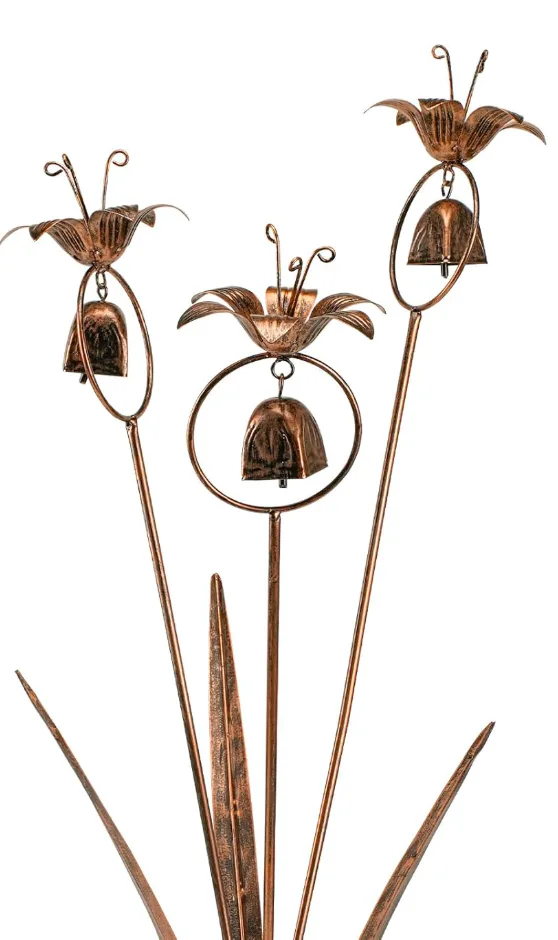 WSgift Bronze Flower Wind Chime