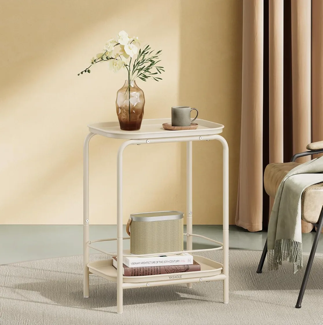 VASAGLE 2-Tier Side Table
