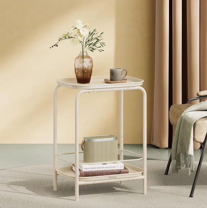 VASAGLE 2-Tier Side Table