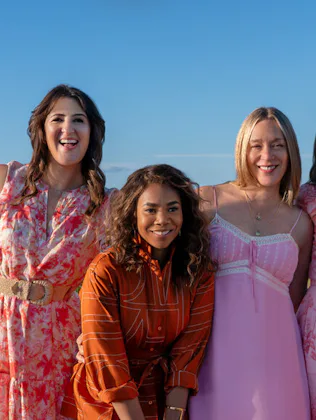 D’Arcy Carden as Brooke, Regina Hall as Dru-Ann, Chloë Sevigny as Tatum, Jennifer Garner as Hollis a...