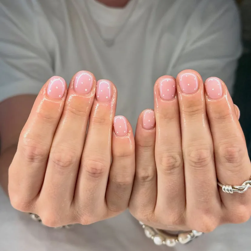 Whisper nails are subtle.