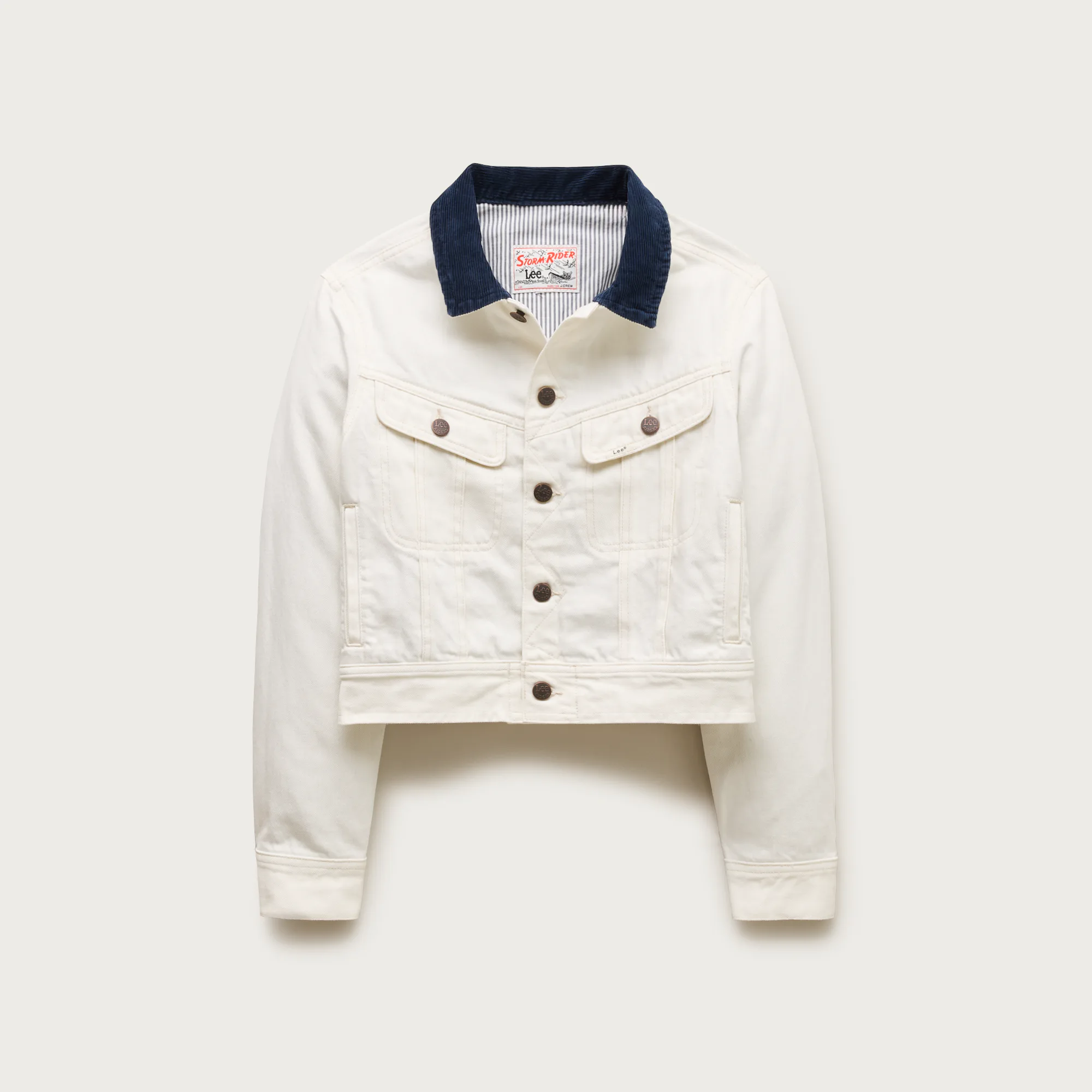 Storm Rider Denim Jacket in Vintage White Wash