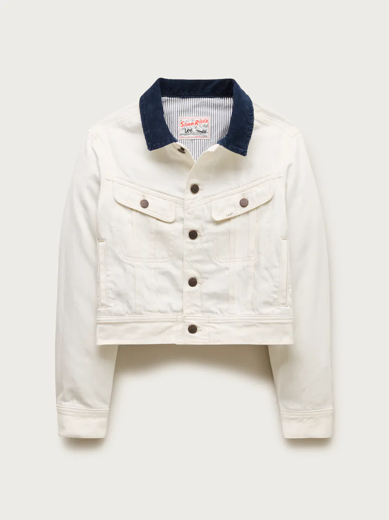 Storm Rider Denim Jacket in Vintage White Wash