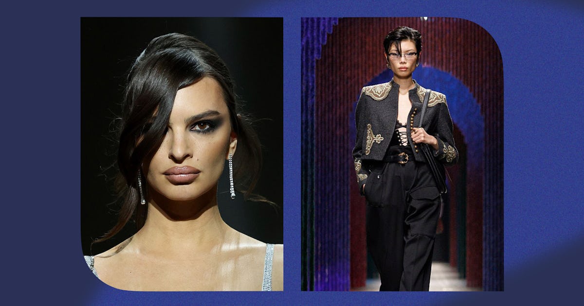 Spiky Pixies, Face Glitter, & More Must-See Milan Fashion Week Beauty Moments