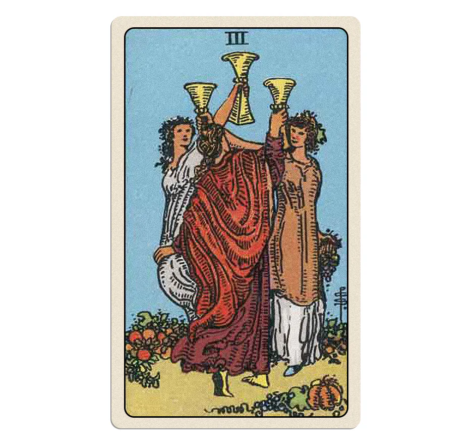 Three Of Cups tarot card