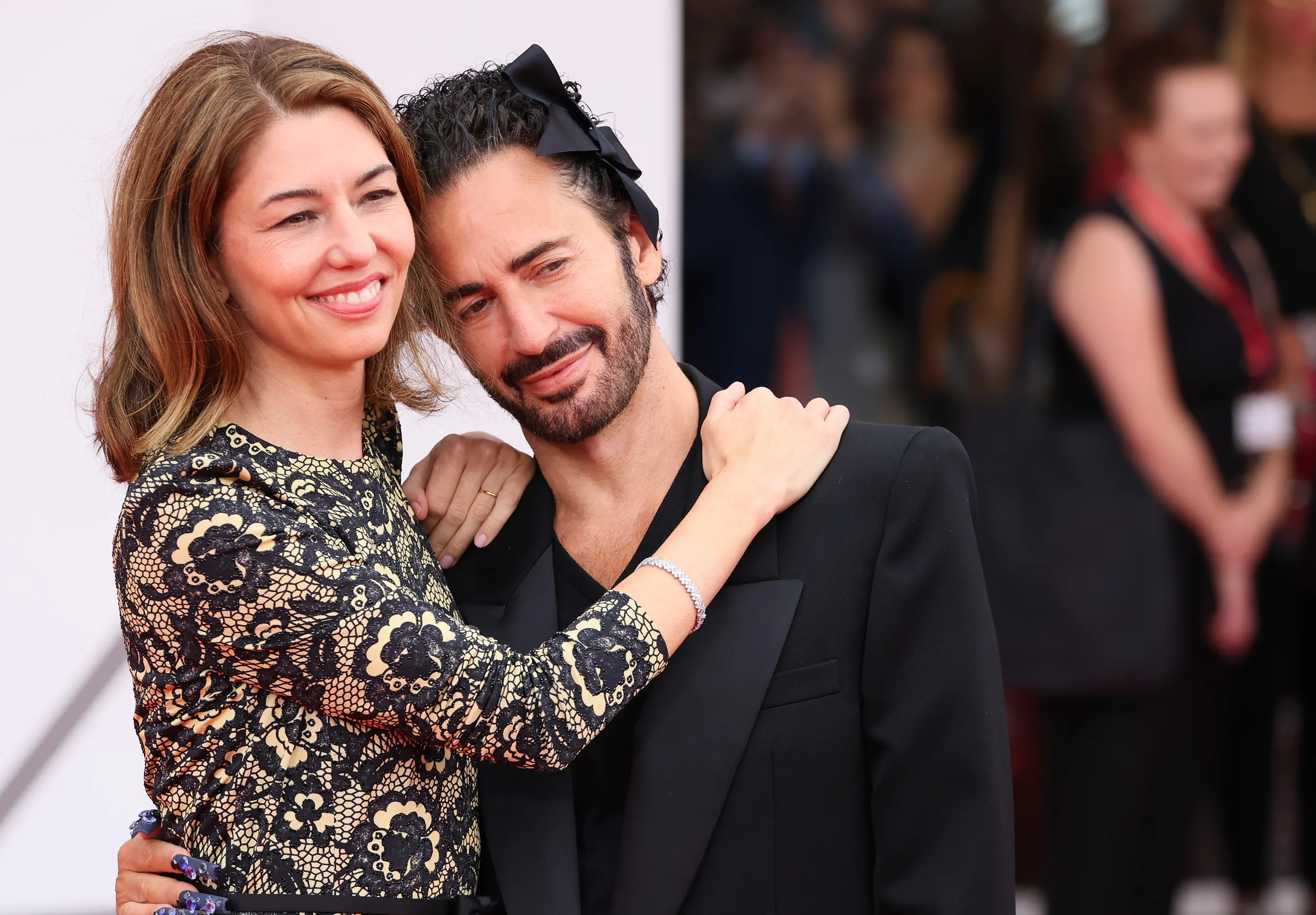 VENICE, ITALY - SEPTEMBER 2: Sofia Coppola and Marc Jacobs attend Marc By Sofia red carpet during th...