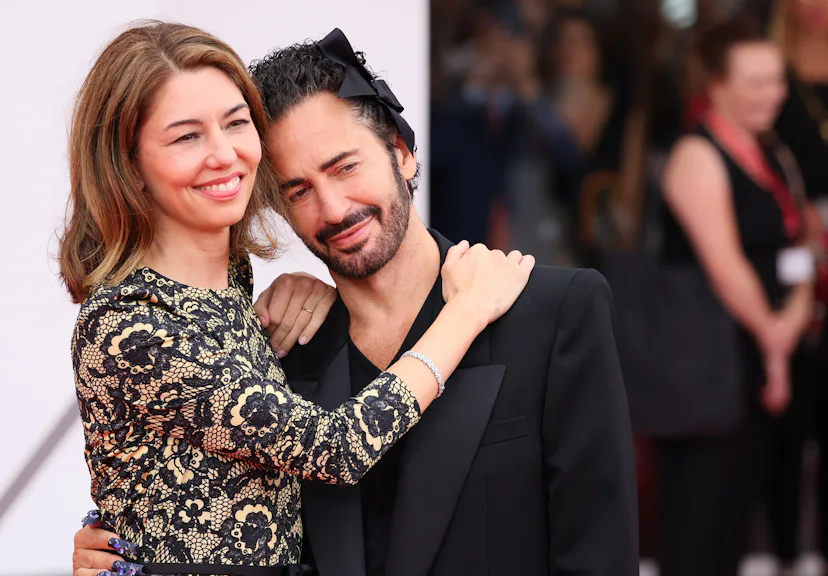 VENICE, ITALY - SEPTEMBER 2: Sofia Coppola and Marc Jacobs attend Marc By Sofia red carpet during th...