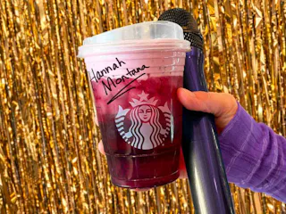 Starbucks has a secret menu 'Hannah Montana' drink inspired by the 20th anniversary special on Disne...