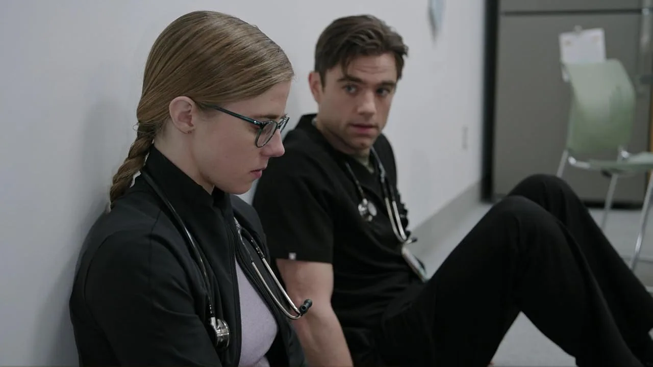 'The Pitt's Patrick Ball discussed fans shipping Dr. Frank Langdon and Dr. Mel King.