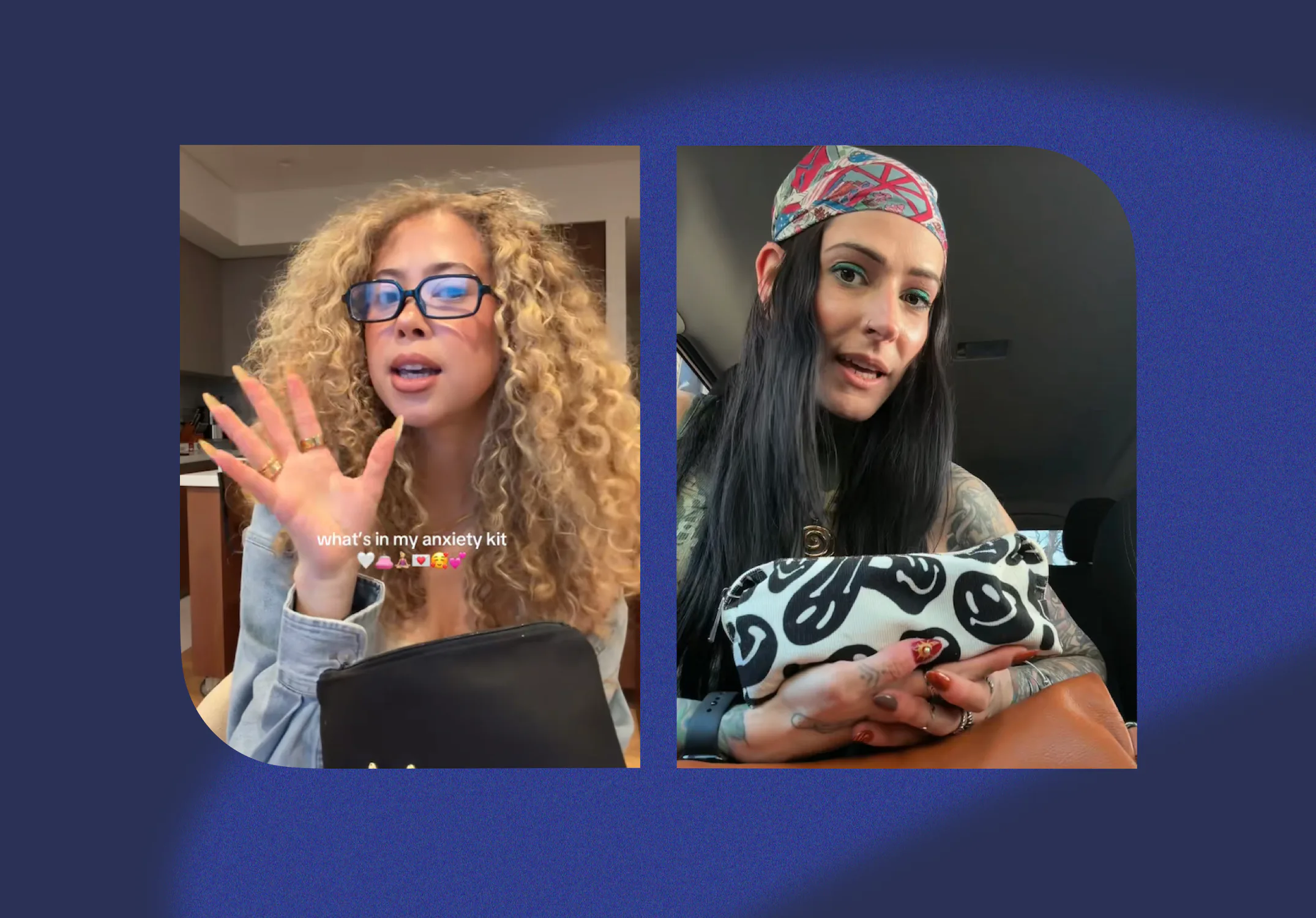 An "anxiety bag" is full of essentials that will help calm you down.