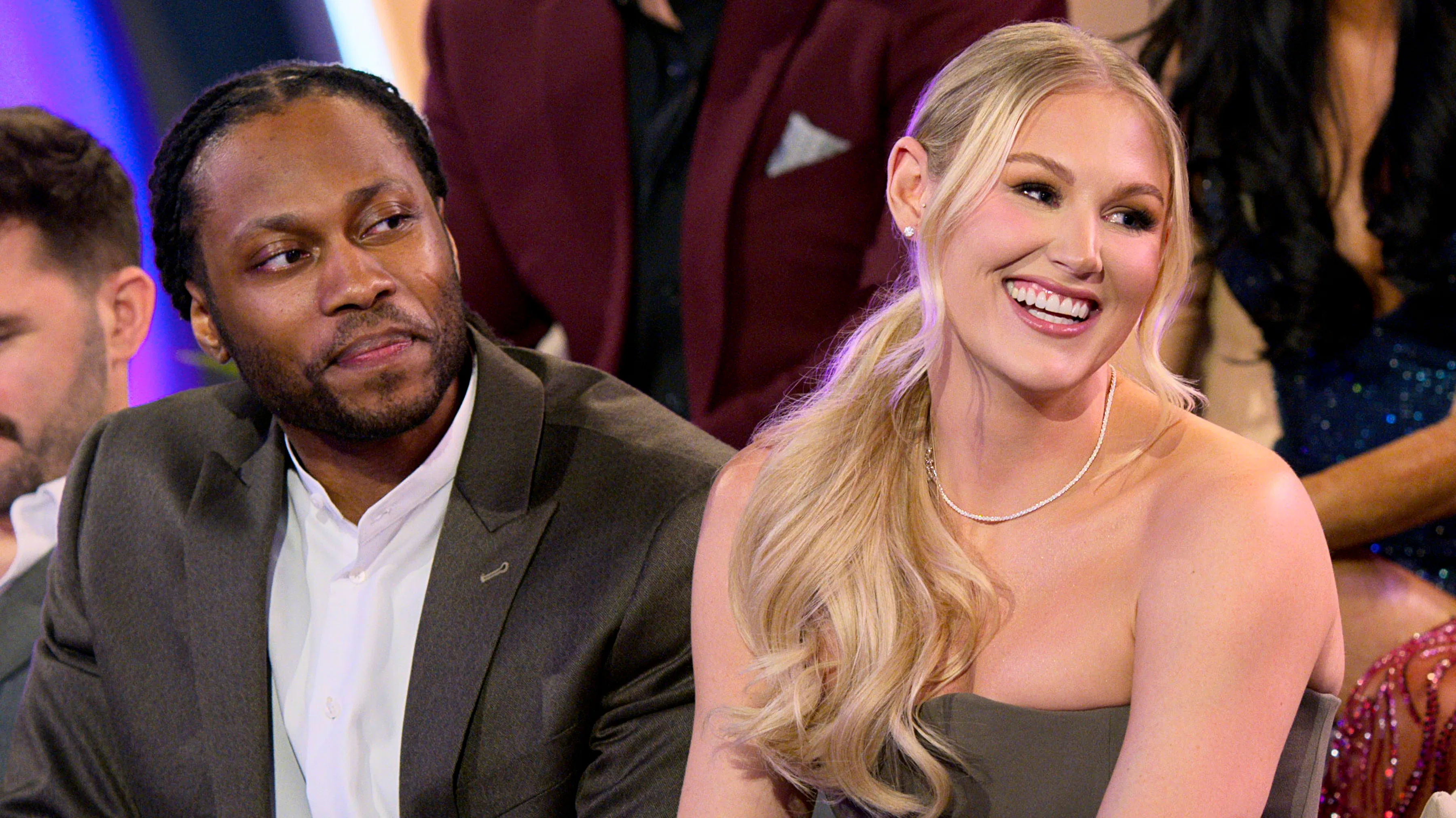 Vic and Christine on Love Is Blind. Photo via Netflix