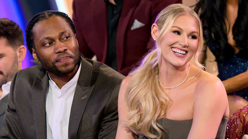 Vic and Christine on Love Is Blind. Photo via Netflix