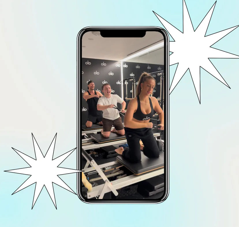 I went to the Alo gym where Jake Shane, Tate McRae, and Glen Powell worked out.