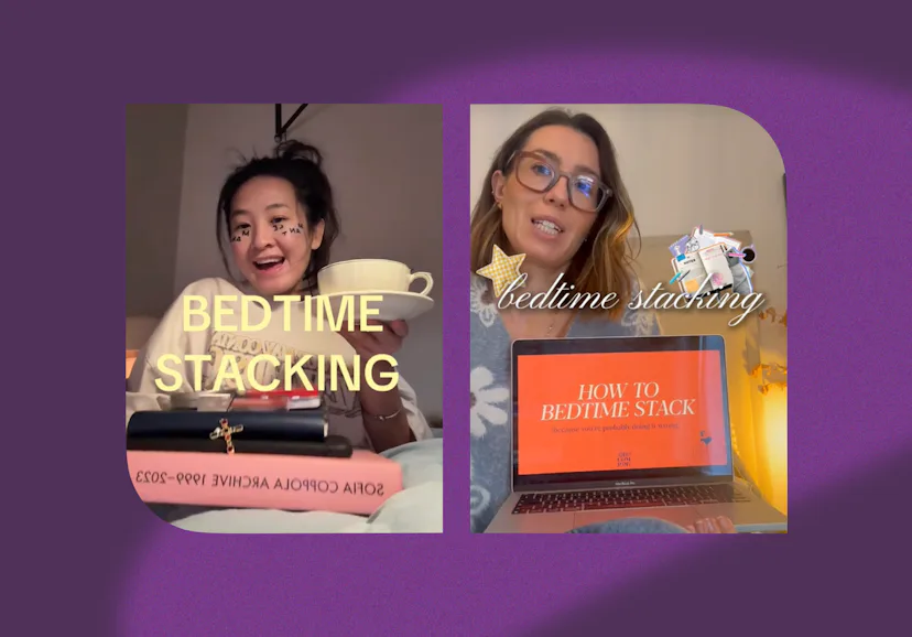 What to know about "bedtime stacking," TikTok's latest answer to bed rotting.