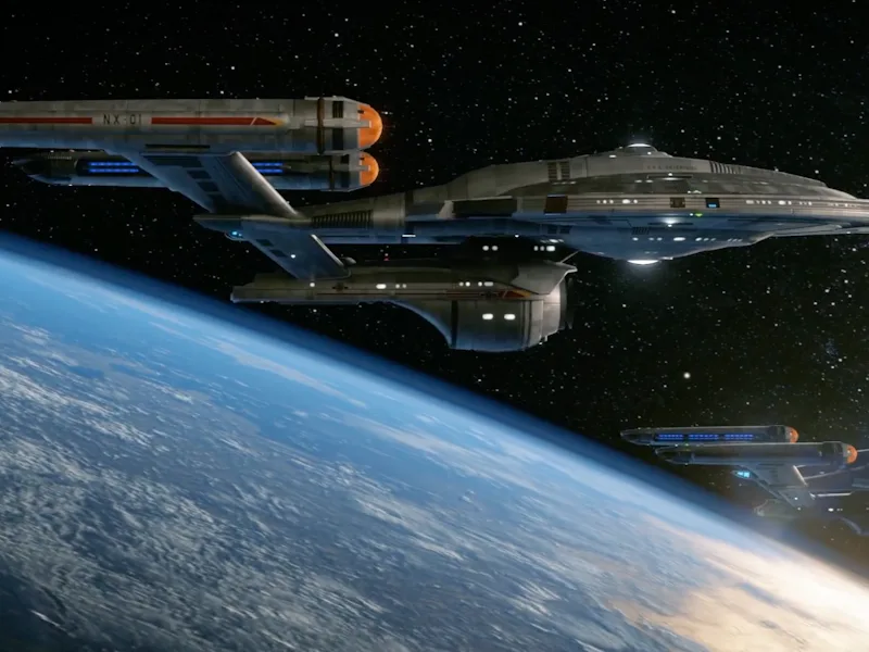 The NX-01 'Enterprise' during the Romulan war.
