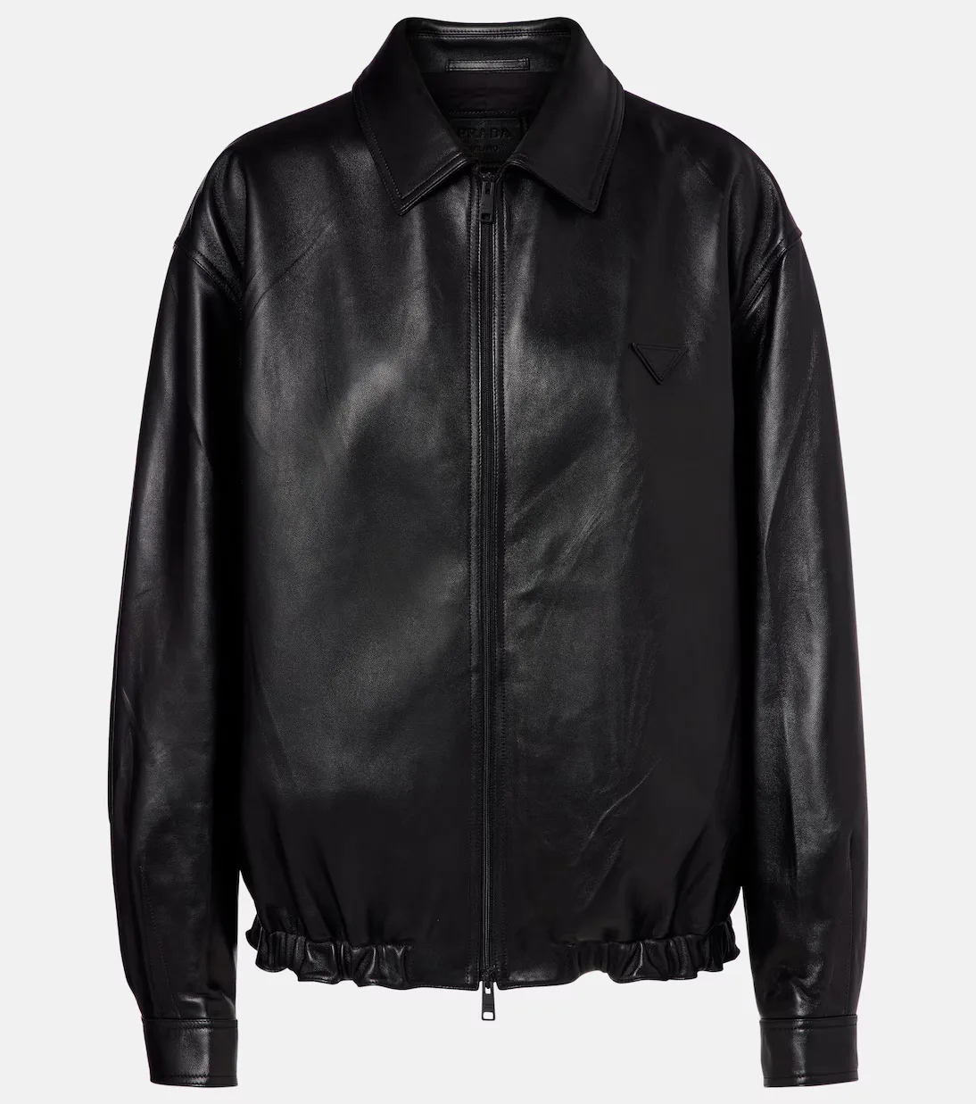 Leather Blouson Jacket