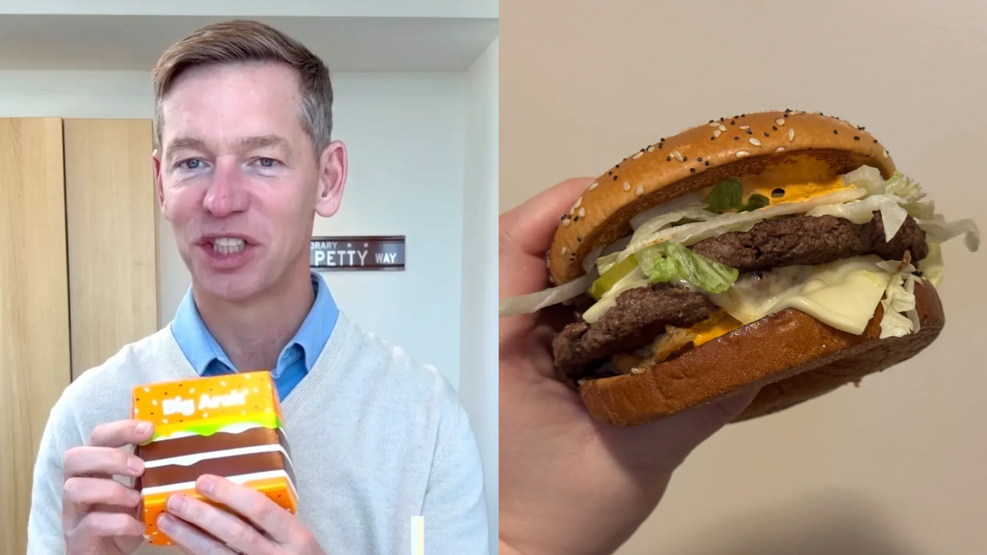 I Tried McDonald's Viral Big Arch Burger & There's "So Much To It"