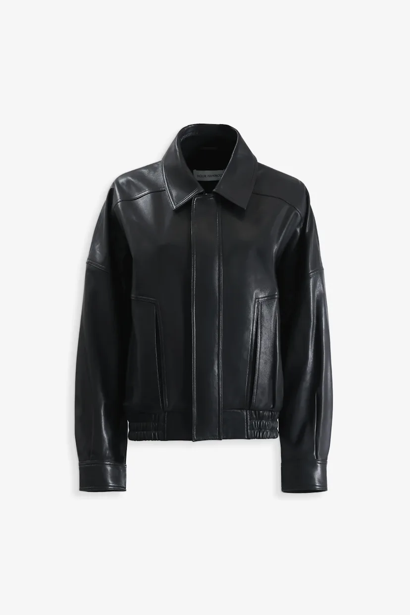 Dalma Relaxed Leather Jacket