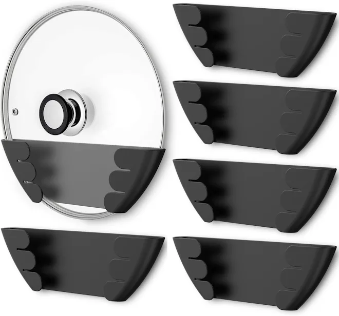 Niceyos Universal Pot Lid Organizer for Cabinets (6 Pieces)