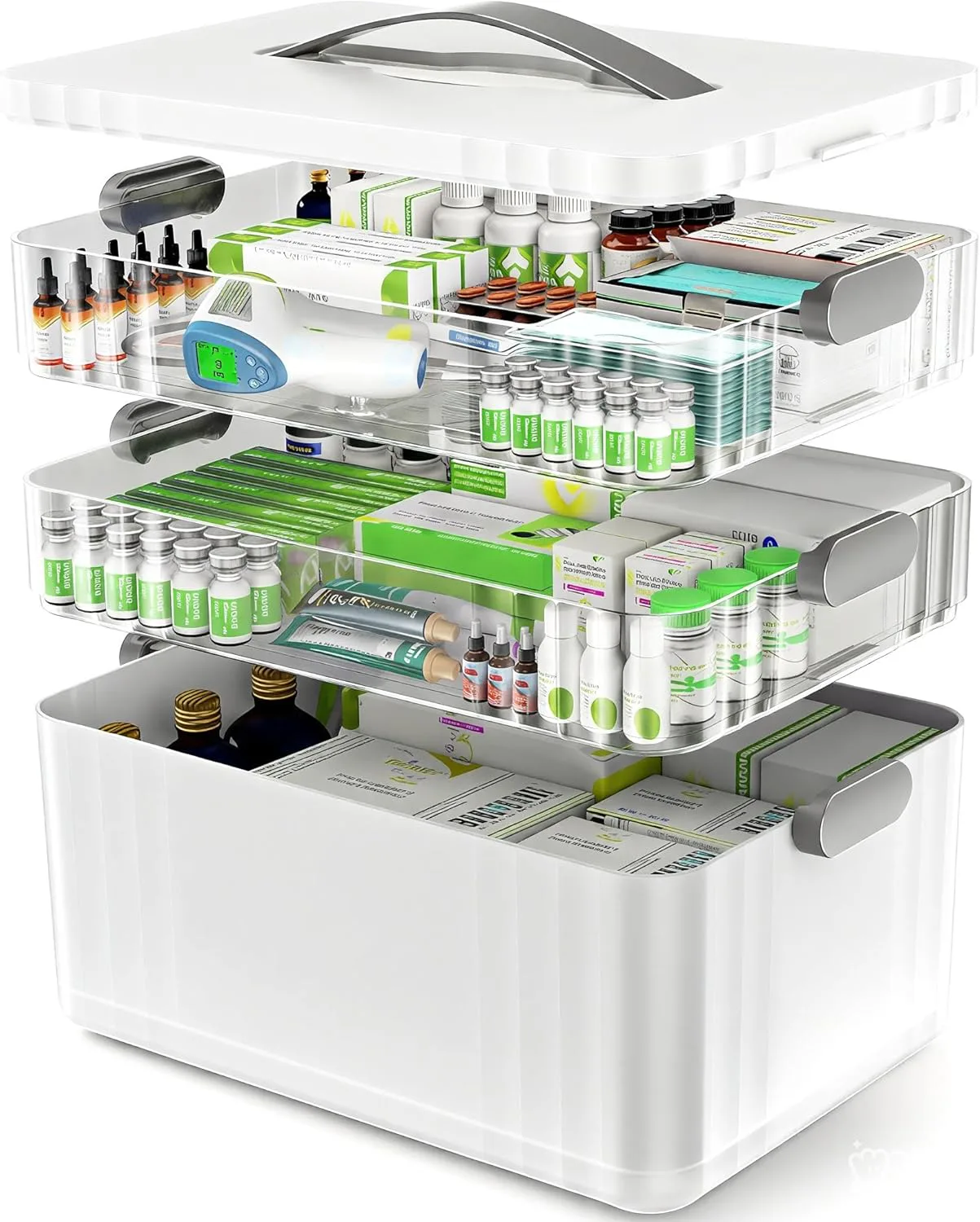 ARSTPEOE 3-Tier Medicine Organizer
