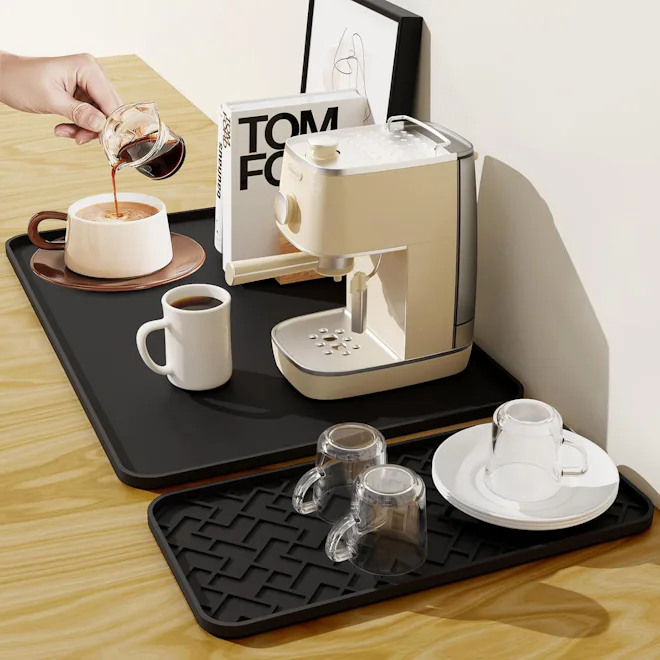 beenxmyy Silicone Coffee Bar Mats (Set of 2)