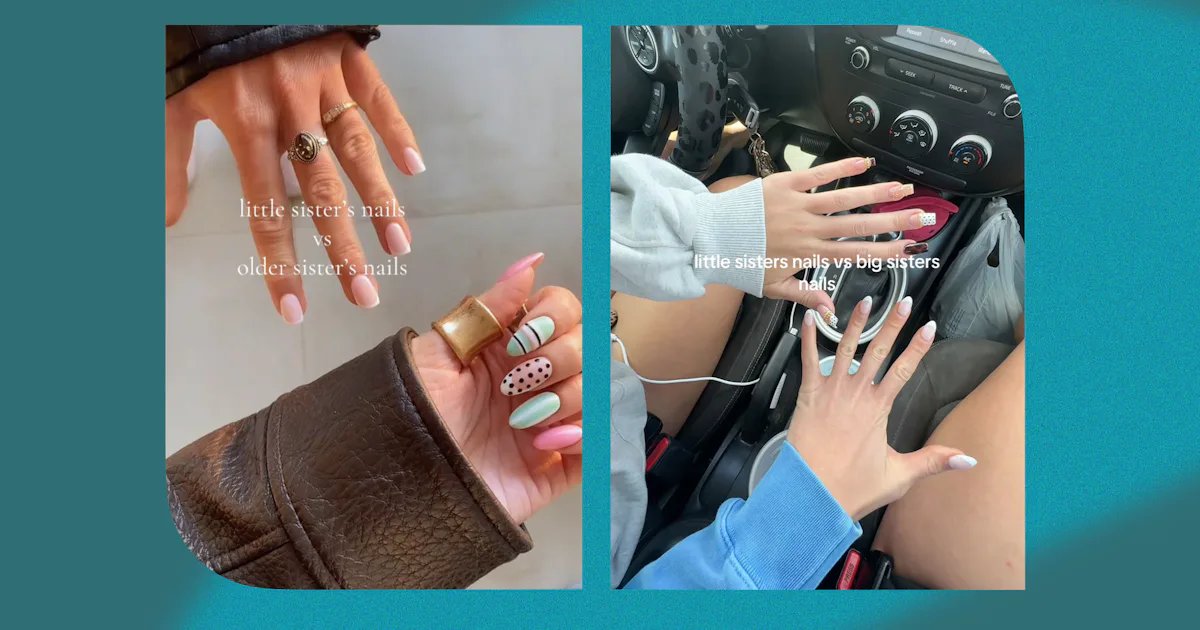 TikTok Says Your Nails Can Reveal Whether You're The Younger Or Older Sister