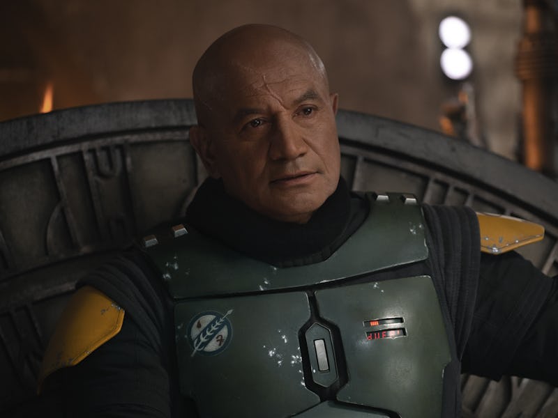 Temuera Morrison as Boba Fett in The Book of Boba Fett
