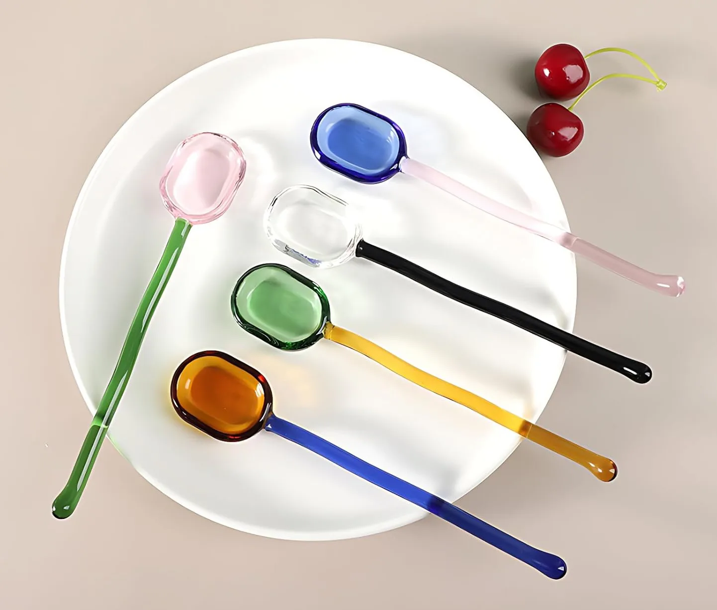 Turbokey Glass Spoon Stirrers (5 Pieces)