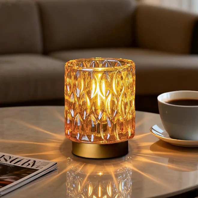 MJ PREMIER Mini Cordless Crystal Lamp