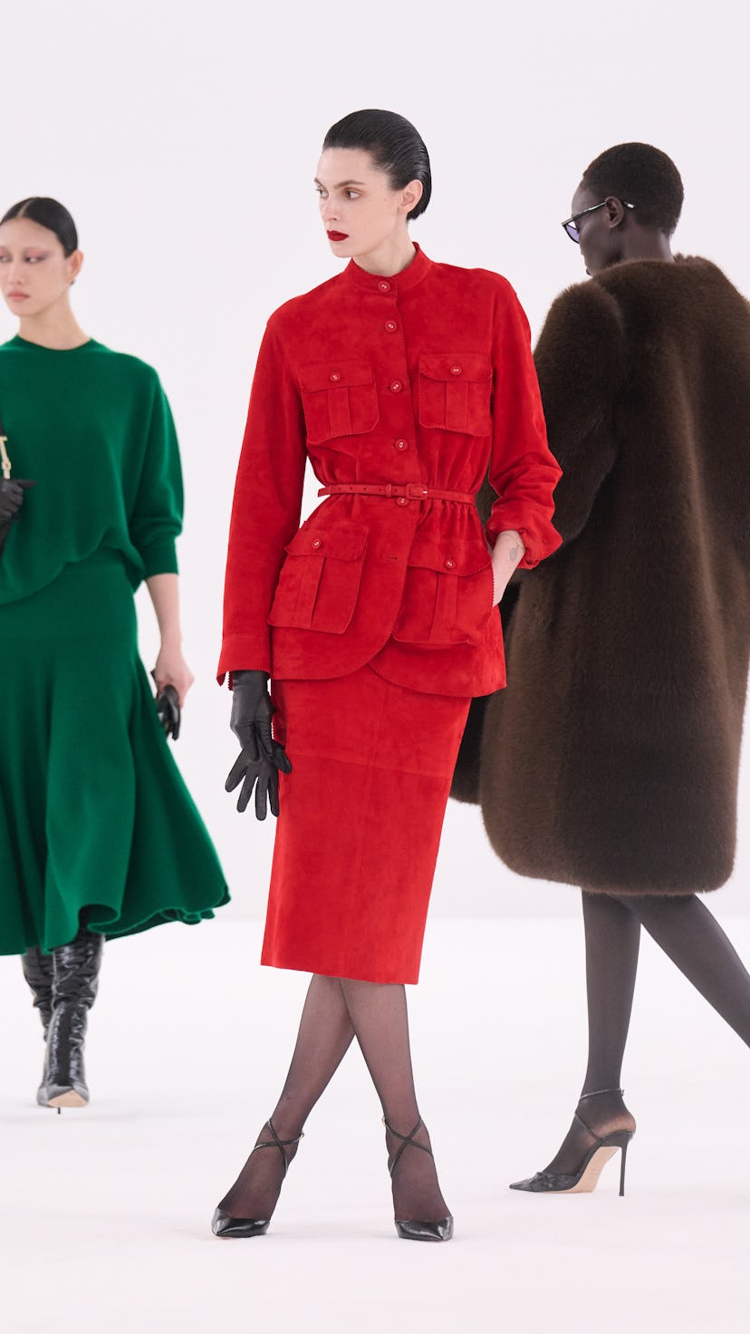 a look from tom ford fall 2026 collection by haider ackermann shown at paris fashion week fall 2026