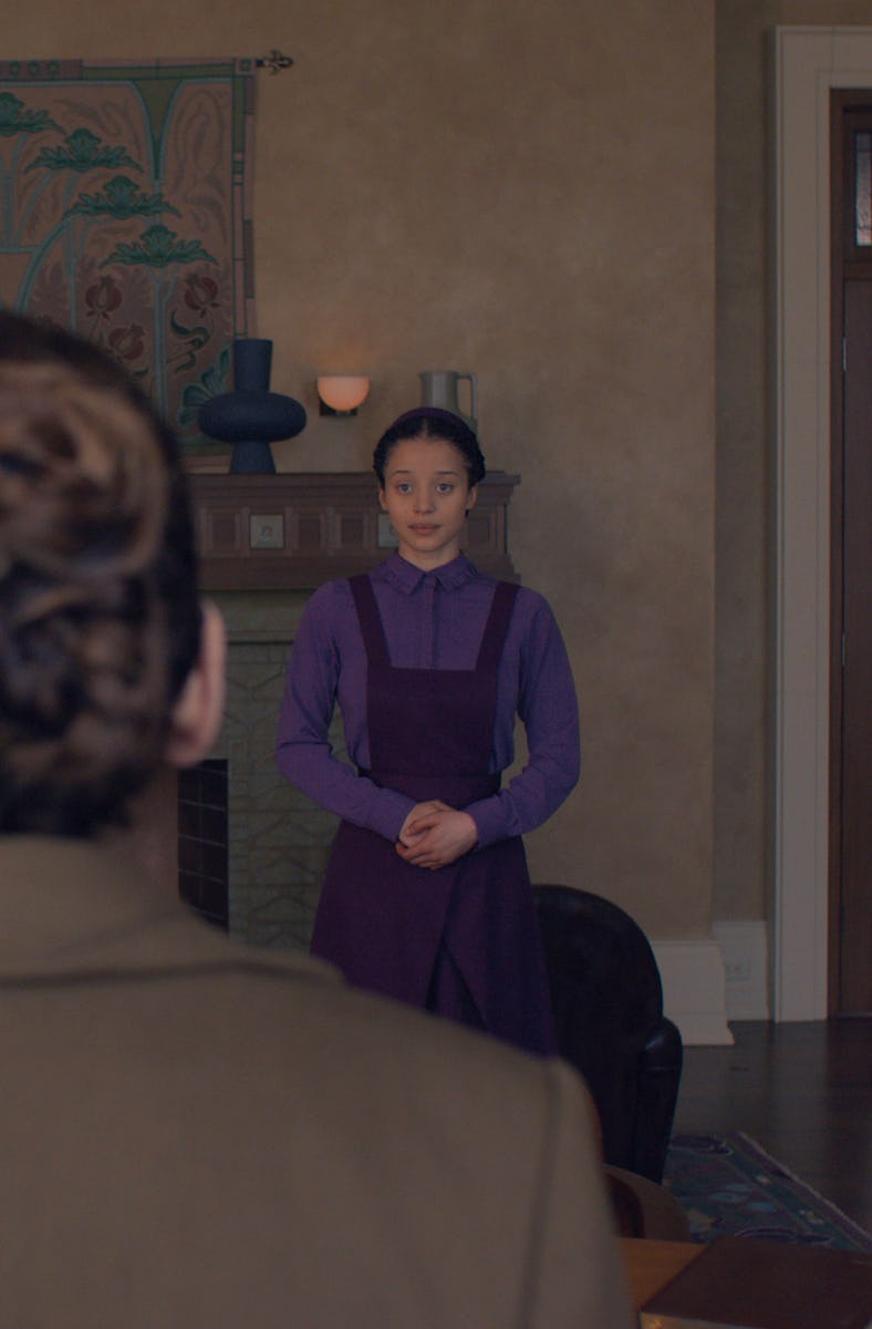 Lucy Halliday and Chase Infiniti in The Testaments