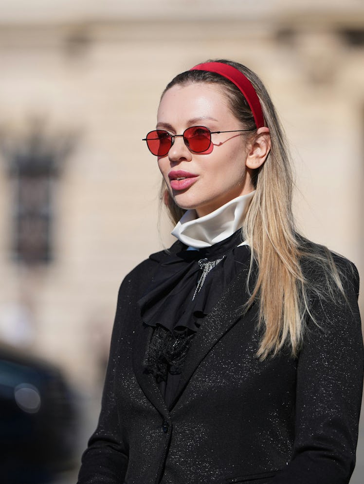 Paris Fashion Week Fall/Winter 2026 Street Style '90s Hair Accessories Trend