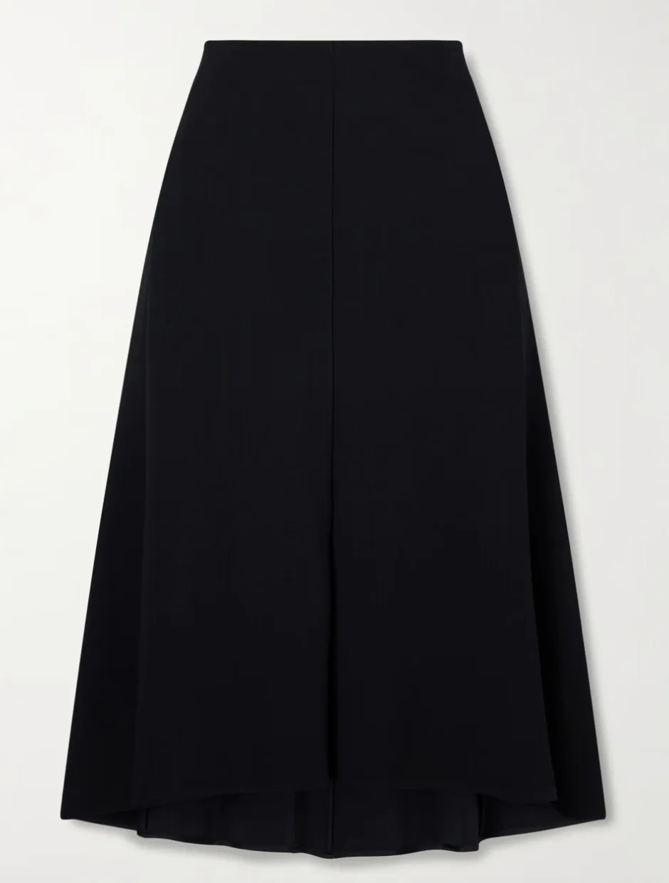 JIL SANDER Crepe midi skirt