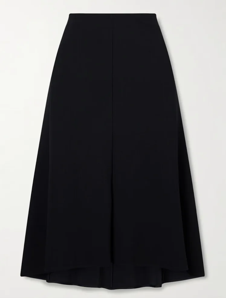 JIL SANDER Crepe midi skirt