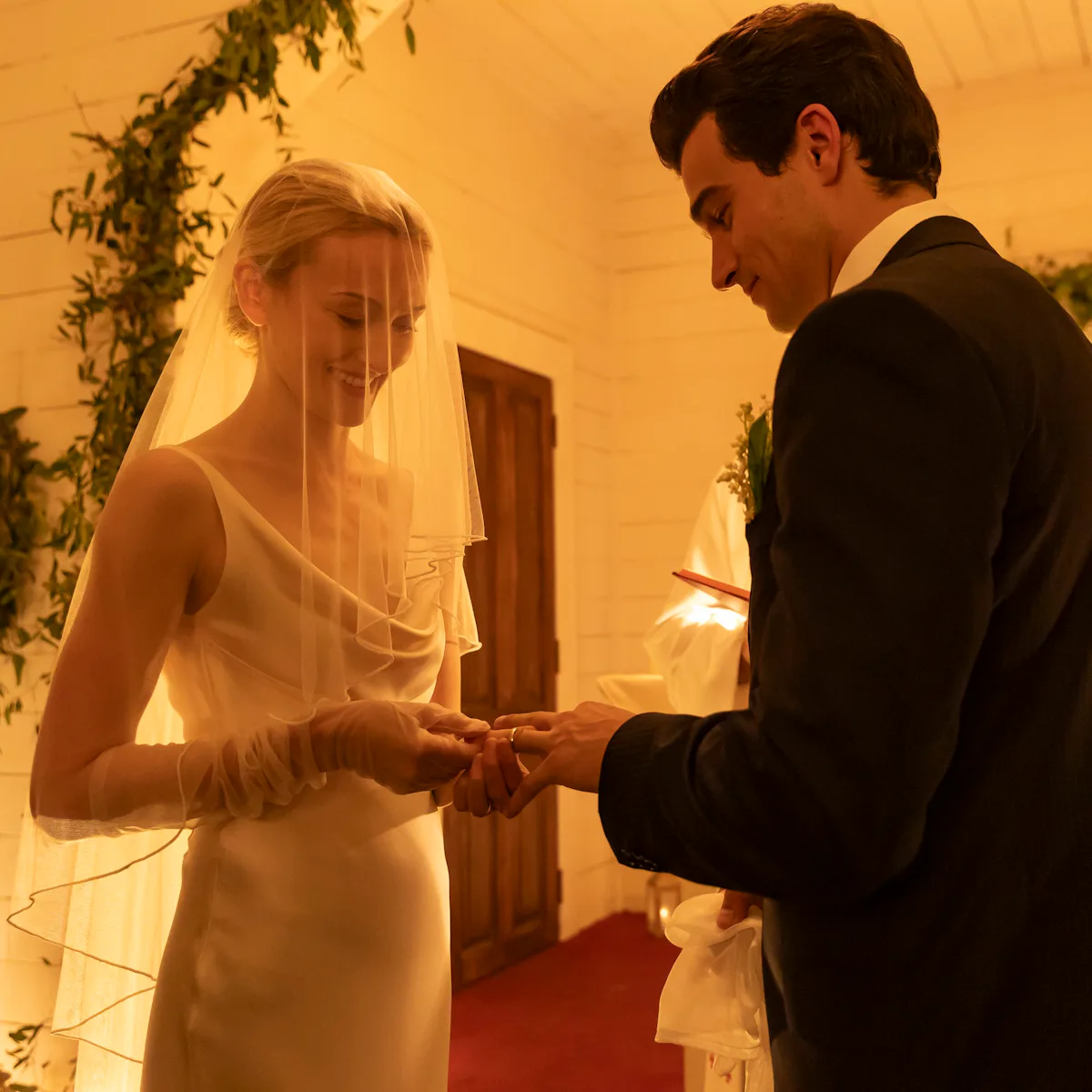How 'Love Story' Recreated Carolyn Bessette-Kennedy's Narciso Rodriguez Wedding Dress How 'Love Story' Recreated Carolyn Bessette-Kennedy's Narciso Rodriguez Wedding Dress