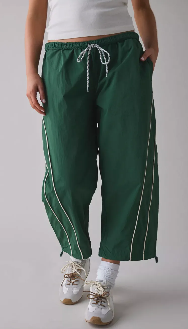 BDG Fast Track Low-Rise Cropped Nylon Pant