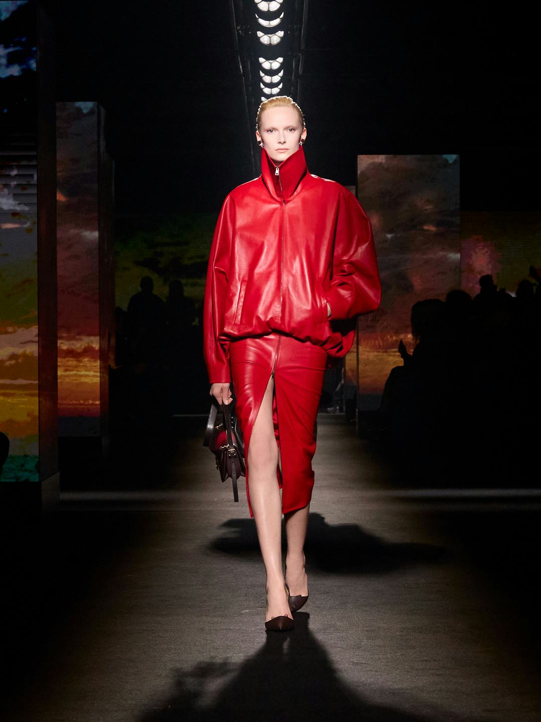 a look from balenciaga winter 2026 collection shown at paris fashion week by pierpaolo piccioli