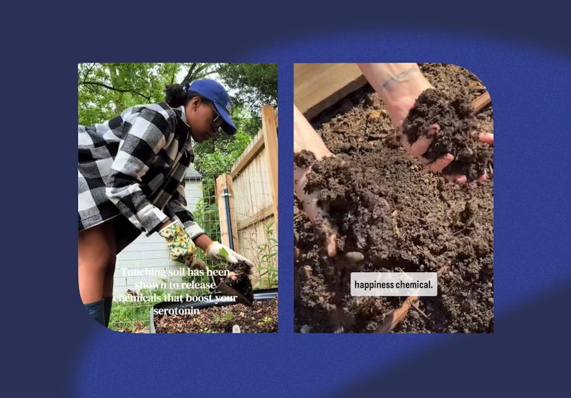 Getting your hands dirty is good for your well-being.