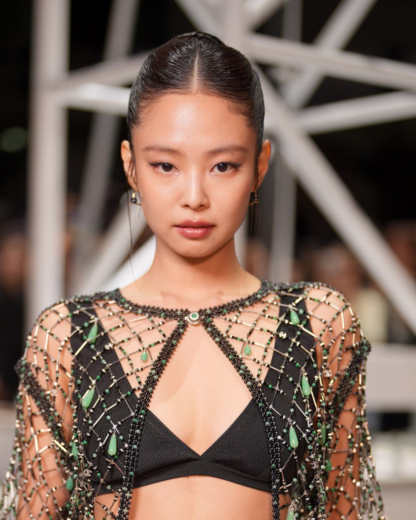 Jennie Kim at the Chanel fashion show as part of Paris Fashion Week Fall 2026 held at Grand Palais o...