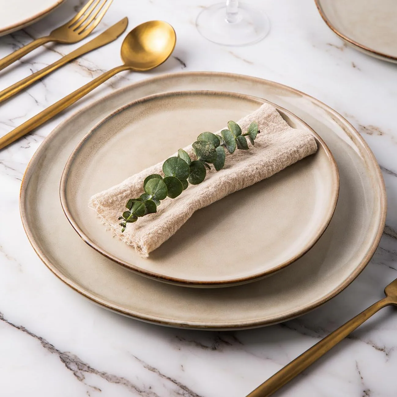 Amor Arc Ceramic Dinner Plates (Set of 6)