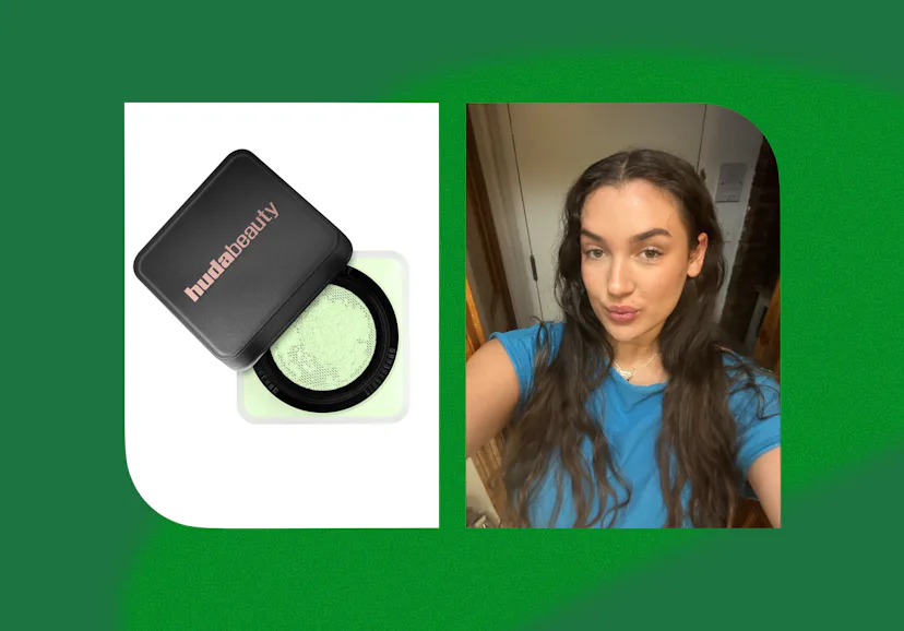 An honest review of Huda Beauty's Matcha Milk Easy Bake Setting Powder.