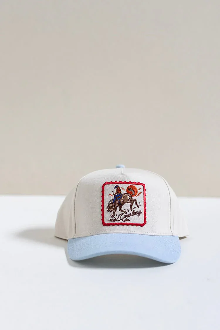 Denim Western Patch Trucker Hat