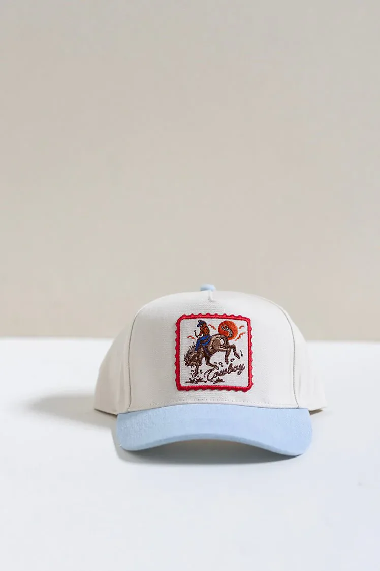 Denim Western Patch Trucker Hat