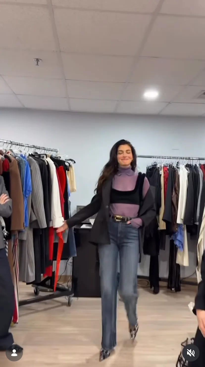 Anne Hathaway gives the bra a menswear update.