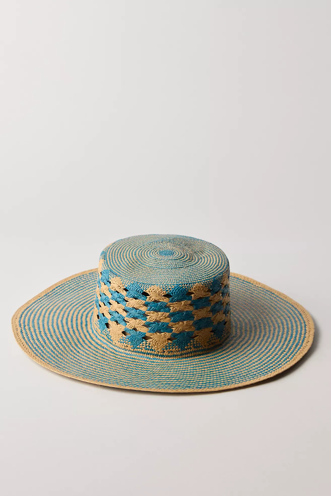 Mar Azul Wide Brim Panama Hat