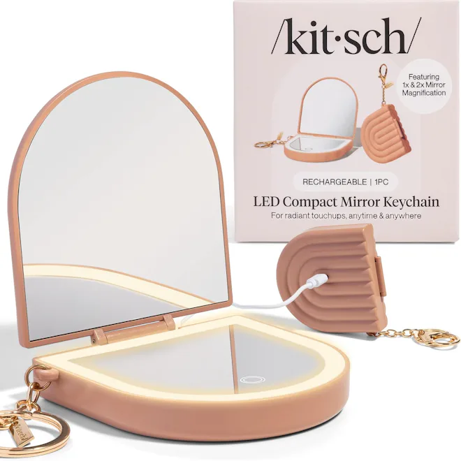 Kitsch Compact Mirror Keychain