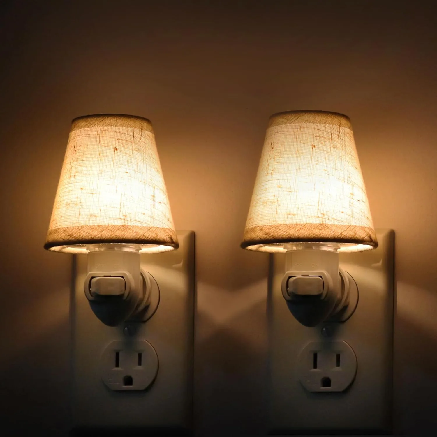 LOIWON Plug In Night Lights (2-Pack)